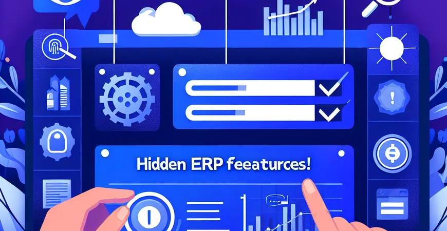  这些ERP隐藏功能，你可能一直没用过！  